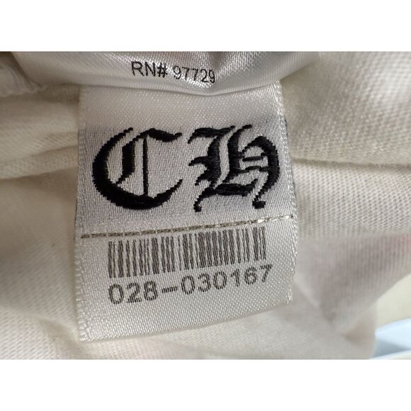 Chrome Hearts Long Sleeve Graphic Tee With Pocket Multicolor Floral Print White - Picture 13 of 14